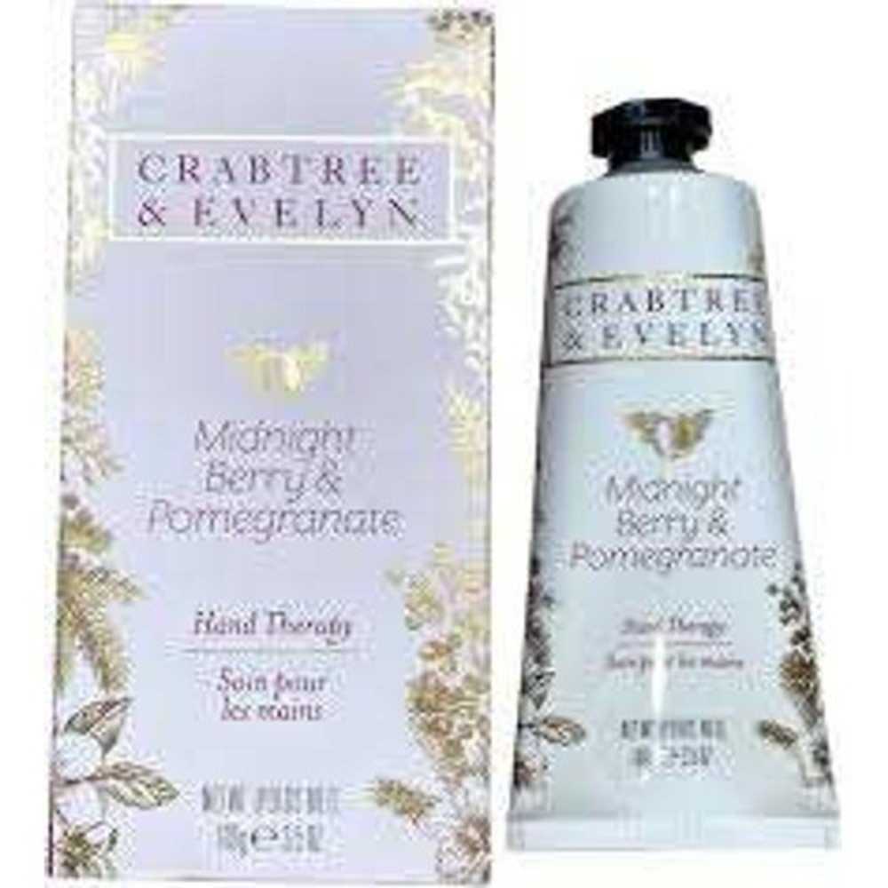 Crabtree & Evelyn MIDNIGHT BERRY & POMEGRANATE Hand Therapy 3.5 oz Cream NIB